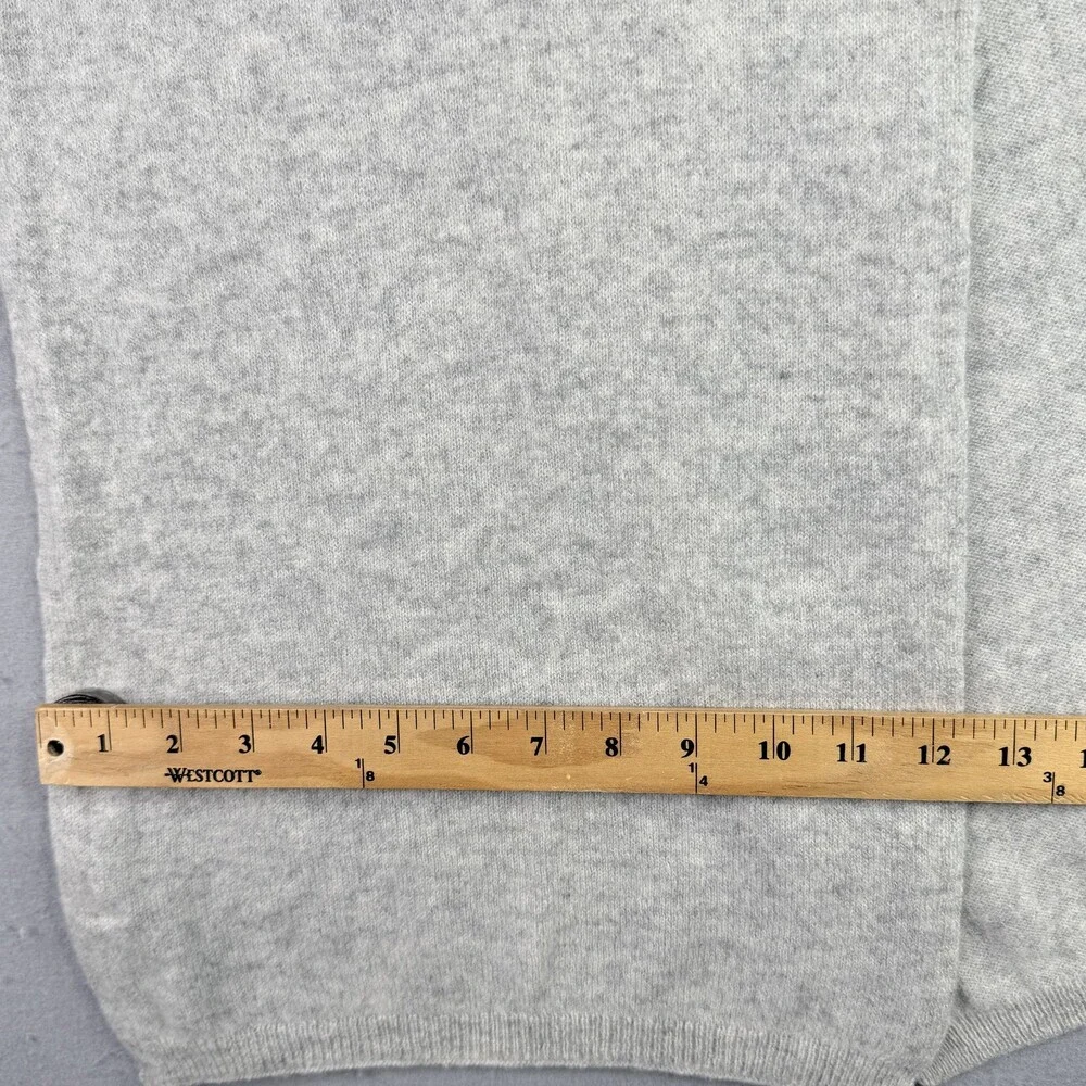 Tahari Womens One Size Heather Gray Scarf 100% Cashmere Winter Soft Wrap Knit